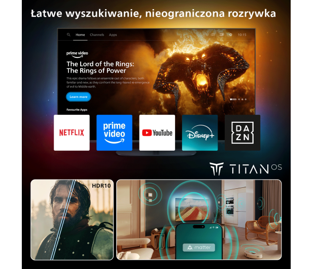 Philips 40PQS6901/12 40" QLED Full HD Titan OS - 1529401 - zdjęcie 7